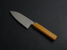 Load image into Gallery viewer, KICHIJI ALL AUS-8 STAINLESS KO-DEBA 120MM OCTAGONAL OAK WOOD HANDLE
