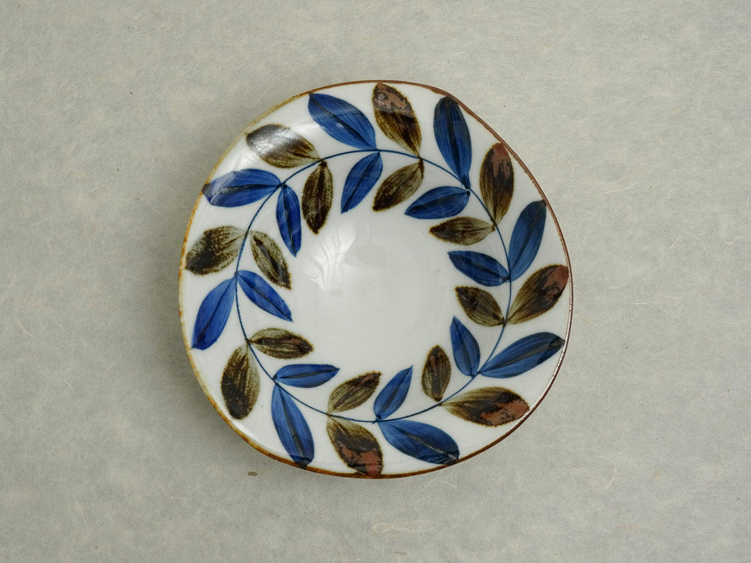 HASAMIYAKI LEAF OVAL SMALL BOWL