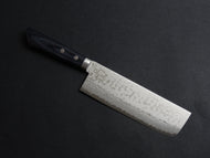 MASUTANI VG-10 DAMASCUS NAKIRI BLUE PAKKA HANDLE 170MM