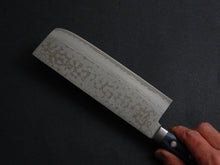 Load image into Gallery viewer, MASUTANI VG-10 DAMASCUS NAKIRI BLUE PAKKA HANDLE 170MM
