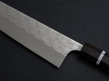 Load image into Gallery viewer, YOSHIMI SG2 HYO KIRITSUKE GYUTO 240MM OCTAGONAL EBONY WHITE RING HANDLE
