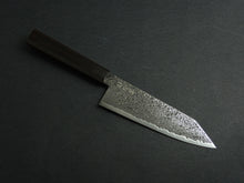 Load image into Gallery viewer, KICHIJI RYUHYO KUROZOME SG2 DAMASCUS BUNKA 180MM OCTAGONAL MONO EBONY HANDLE
