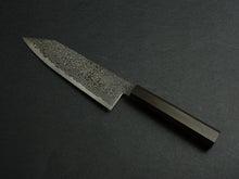 Load image into Gallery viewer, KICHIJI RYUHYO KUROZOME SG2 DAMASCUS BUNKA 180MM OCTAGONAL MONO EBONY HANDLE
