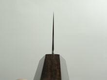 Load image into Gallery viewer, KICHIJI RYUHYO KUROZOME SG2 DAMASCUS BUNKA 180MM OCTAGONAL MONO EBONY HANDLE
