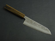 KICHIJI GINREI GINSAN NASHIJI SANTOKU 170MM OCTAGONAL MONO BUBINGA HANDLE