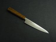 TSUNEHISA VG-10 DAMASCUS PETTY KNIFE 150MM OCTAGONAL BLACK OAKWOOD HANDLE