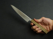 Load image into Gallery viewer, TSUNEHISA VG-10 DAMASCUS PETTY KNIFE 150MM OCTAGONAL BLACK OAKWOOD HANDLE
