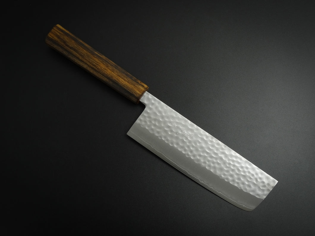MASUTANI VG-1 GOLD HAMMERED NAKIRI 165MM OAK/BAIKOKU HANDLE