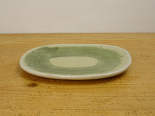 Load image into Gallery viewer, SHIGARAKIYAKI HECHIMON FRESH GREENERY OVAL SMALL PLATE
