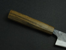 Load image into Gallery viewer, KICHIJI KUROGANE AOGAMI-2 KUROUCHI HONESUKI 150MM OCTAGONAL MONO BUBINGA HANDLE*
