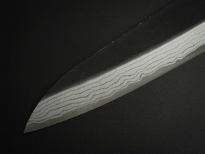 KATSUSHIGE ANRYU SHIROGAMI-2 KUROUCHI GYUTO 210MM ROSE WOOD HANDLE