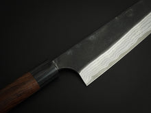 Load image into Gallery viewer, KATSUSHIGE ANRYU SHIROGAMI-2 KUROUCHI GYUTO 210MM ROSE WOOD HANDLE
