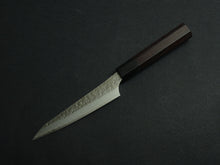Load image into Gallery viewer, YU KUROSAKI AOGAMI SUPER KOKUSEN PETTY 120MM ROSE WOOD HANDLE
