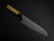HITOHIRA GOROBEI RIKICHI AOGAMI-2 KASUMI GYUTO 210MM CHERRY WOOD HANDLE