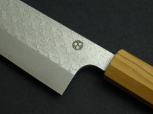 Load image into Gallery viewer, KICHIJI SG2 ARARE SANTOKU 165MM OCTAGONAL OLIVE MONO HANDLE*

