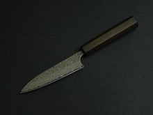 Load image into Gallery viewer, YOSHIMI VG10 DAMASCUS PETTY 120MM OCTAGONAL ENJYU-URUSHI HANDLE
