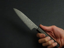 Load image into Gallery viewer, YOSHIMI VG10 DAMASCUS PETTY 120MM OCTAGONAL ENJYU-URUSHI HANDLE
