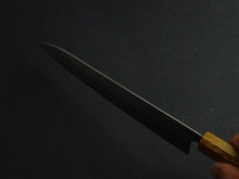Load image into Gallery viewer, KICHIJI AUS-10 NAWAME DAMASCUS GYUTO 240MM OCTAGONAL BURNT OAK HANDLE
