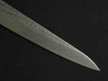 Load image into Gallery viewer, KICHIJI AUS-10 NAWAME DAMASCUS SUJIHIKI 240MM OCTAGONAL BURNT OAK HANDLE
