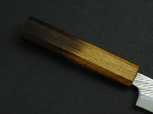 Load image into Gallery viewer, KICHIJI AUS-10 NAWAME DAMASCUS SUJIHIKI 240MM OCTAGONAL BURNT OAK HANDLE
