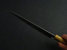 Load image into Gallery viewer, KICHIJI AUS-10 NAWAME DAMASCUS SUJIHIKI 240MM OCTAGONAL BURNT OAK HANDLE

