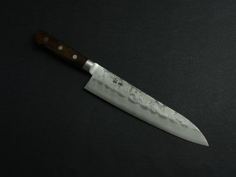 KICHIJI GINSAN NASHIJI GYUTO 210MM BROWN HANDLE