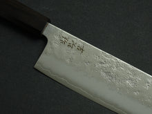 Load image into Gallery viewer, KICHIJI GINREI GINSAN NASHIJI NAKIRI 160MM OCTAGONAL MONO EBONY HANDLE
