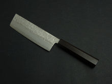Load image into Gallery viewer, KICHIJI GINREI GINSAN NASHIJI NAKIRI 160MM OCTAGONAL MONO EBONY HANDLE
