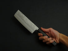 Load image into Gallery viewer, KICHIJI GINREI GINSAN NASHIJI NAKIRI 160MM OCTAGONAL MONO EBONY HANDLE
