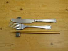 Load image into Gallery viewer, CERAMIC CUTLERY REST (MONET GREEN/KILN BLUE)
