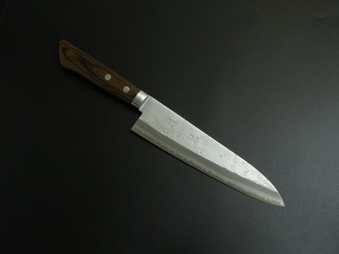 MASUTANI SEKKA VG-10 NASHIJI DAMASCUS GYUTO 180MM BROWN HANDLE