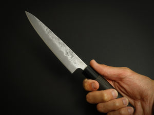 KICHIJI GINSAN NASHIJI PETTY KNIFE 135MM CHESTNUT HANDLE