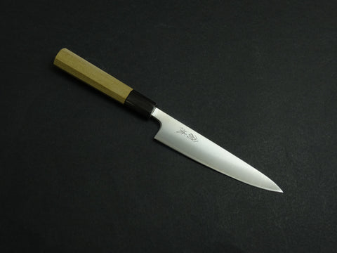 OUL AOGAMI SUPER STAINLESS CLAD PETTY 135MM OCTAGONAL MAGNOLIA HANDLE