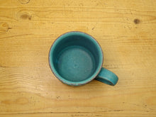 Load image into Gallery viewer, MASHIKOYAKI TURQUOISE BLUE SQUARE MUG CUP
