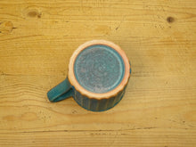 Load image into Gallery viewer, MASHIKOYAKI TURQUOISE BLUE SQUARE MUG CUP
