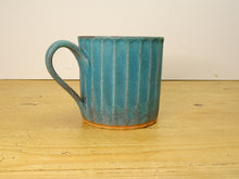 Load image into Gallery viewer, MASHIKOYAKI TURQUOISE BLUE SQUARE MUG CUP
