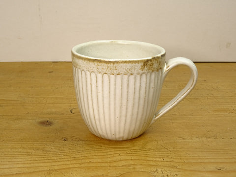 MASHIKOYAKI WHITE SLIM LINE MUG CUP