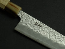 Load image into Gallery viewer, KICHIJI SHIROGAMI-1 / STAINLESS CLAD HAMMERED BUNKA 175MM OCTAGONAL HANDLE
