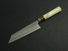 Load image into Gallery viewer, KICHIJI SHIROGAMI-1 / STAINLESS CLAD HAMMERED BUNKA 175MM OCTAGONAL HANDLE

