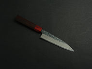 MUNEISHI AOGAMI IRON CLAD KUROUCHI HAMMERED PETTY 135MM OCTAGONAL ROSEWOOD HANDLE
