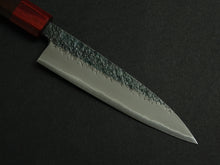 Load image into Gallery viewer, MUNEISHI AOGAMI IRON CLAD KUROUCHI HAMMERED PETTY 135MM OCTAGONAL ROSEWOOD HANDLE
