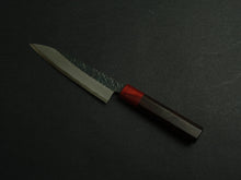 Load image into Gallery viewer, MUNEISHI AOGAMI IRON CLAD KUROUCHI HAMMERED PETTY 135MM OCTAGONAL ROSEWOOD HANDLE
