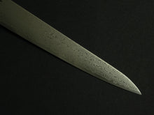Load image into Gallery viewer, KICHIJI VG-10 33 LAYER DAMASCUS SUJIHIKI 240MM RED HANDLE
