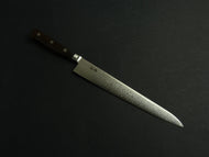 KICHIJI VG-10 33 LAYER DAMASCUS SUJIHIKI 240MM BROWN HANDLE