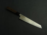 KICHIJI HIKARI SLD STAINLESS CLAD DAMASCUS KUROZOME KIRITSUKE SUJIHIKI 205MM OCTAGONAL WENGE HANDLE