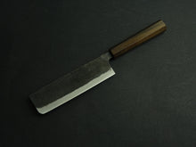 Load image into Gallery viewer, KICHIJI KUROGANE AOGAMI-2 KUROUCHI NAKIRI 165MM OCTAGONAL MONO BUBINGA HANDLE
