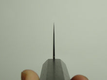 Load image into Gallery viewer, KICHIJI RYUHYO KUROZOME SG2 DAMASCUS SANTOKU 175MM OCTAGONAL MONO EBONY HANDLE
