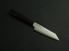 Load image into Gallery viewer, KICHIJI GINREI GINSAN NASHIJI KIRITSUKE PETTY 125MM OCTAGONAL MONO EBONY HANDLE

