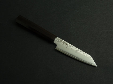 KICHIJI GINREI GINSAN NASHIJI KIRITSUKE PETTY 125MM OCTAGONAL MONO EBONY HANDLE