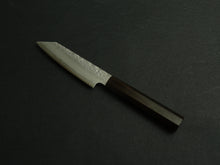 Load image into Gallery viewer, KICHIJI GINREI GINSAN NASHIJI KIRITSUKE PETTY 125MM OCTAGONAL MONO EBONY HANDLE
